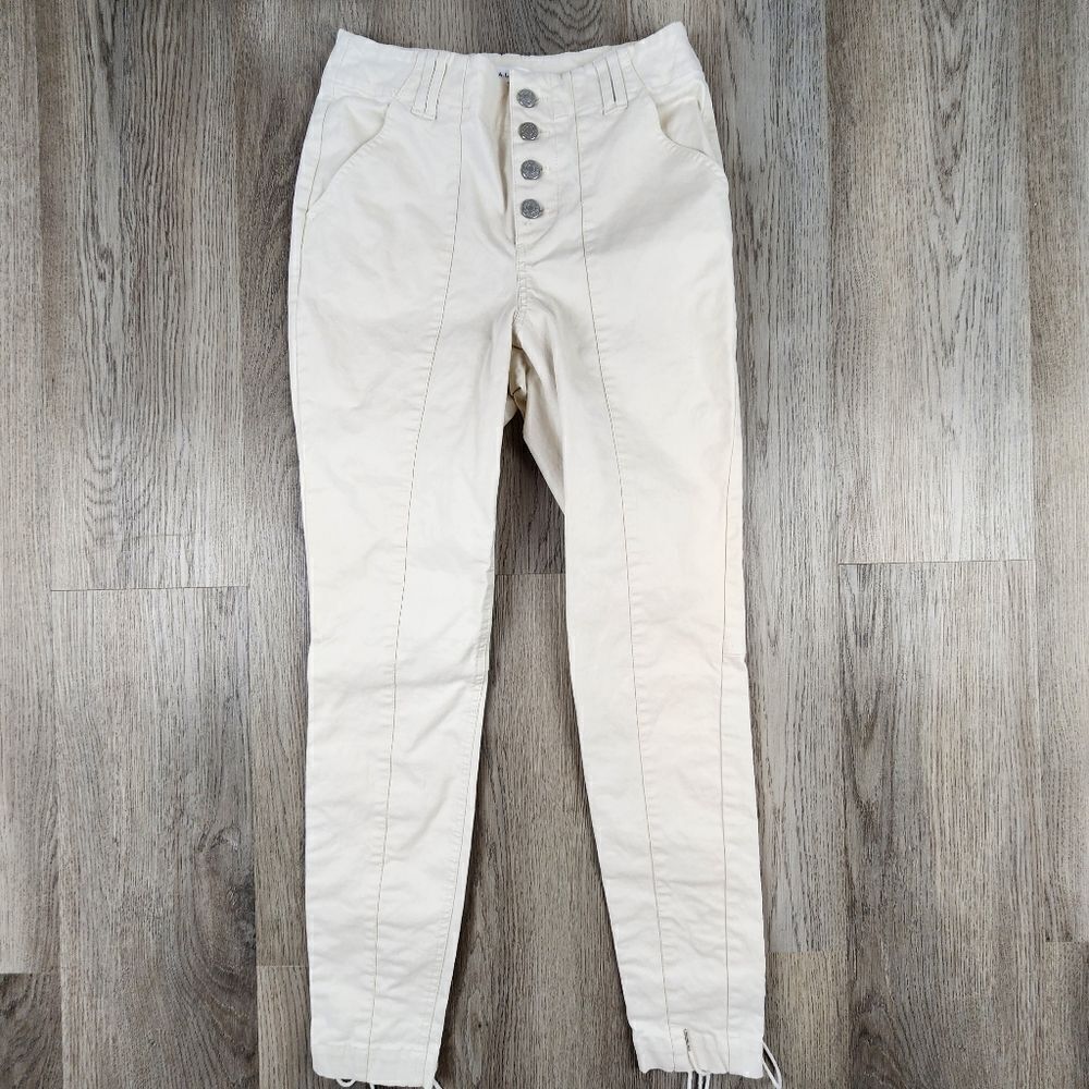 A.L.C. High Rise Skinny Lace Up Ankle Pants size 2